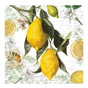 Serviett 33x33 cm 20 stk Lemon v:4941540