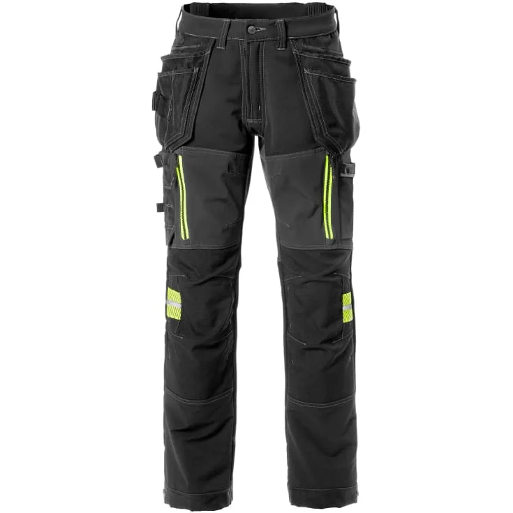Fristads 2566 STP arbeidsbukse med stretch, sort, str. C152 | 129487-940_C152 Fristads 2566 STP arbeidsbukse med stretch, sort, str. C152 | 129487-940_C152