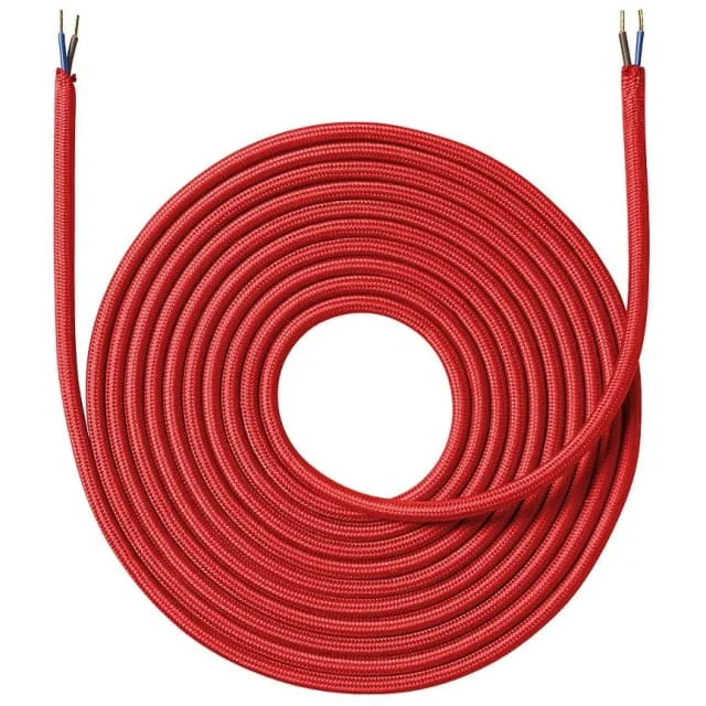 Nielsen stoffledning 2×0,75 mm², 4 meter, rød | 950402 Nielsen stoffledning 2×0,75 mm², 4 meter, rød | 950402