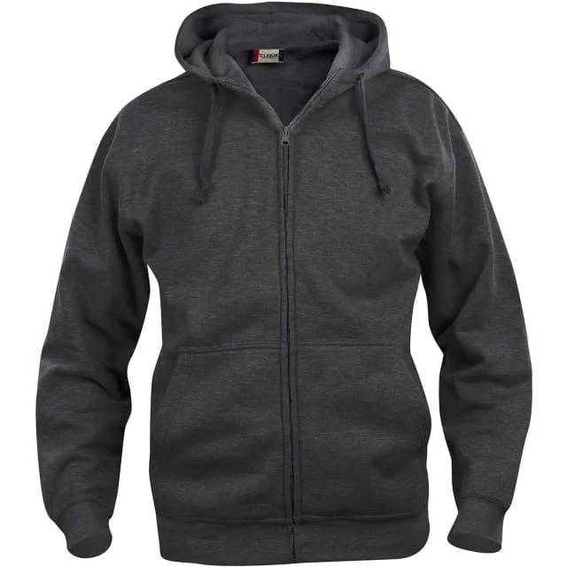 Clique Basic hettegenser med glidelås, koksgrå, str. XS | 021034-955_XS Clique Basic hettegenser med glidelås, koksgrå, str. XS | 021034-955_XS