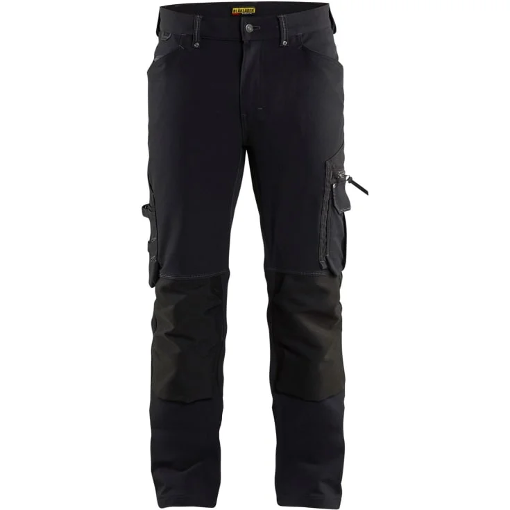 Blåkläder Workwear X1900 håndverkerbukser med 4-veis stretch, sort, str. D100 | 1989-1644-9900_D100