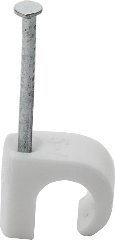 Ledningsklammer 8-12mm rund hvit 10stk v:6312277 Ledningsklammer 8-12mm rund hvit 10stk v:6312277