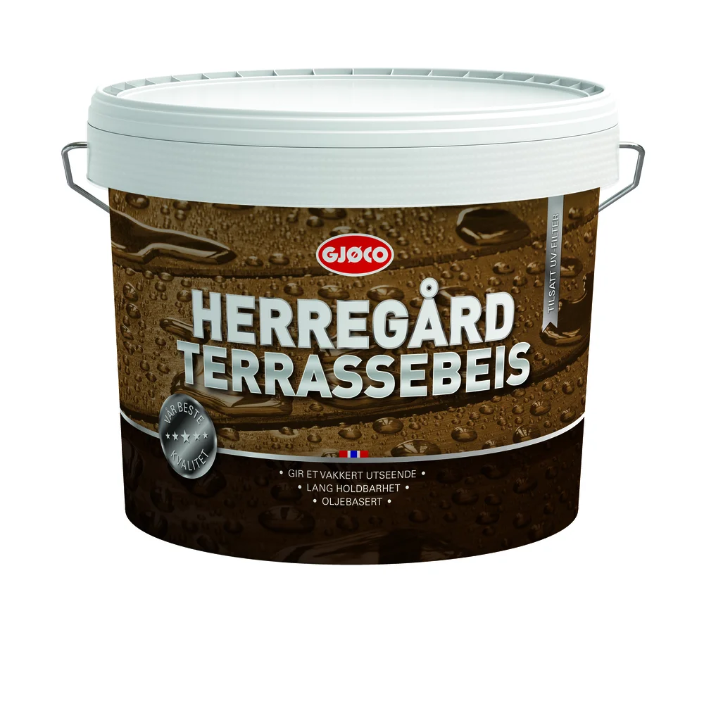 Herregård Terrassebeis oljebasert gul base 9l v:1563240