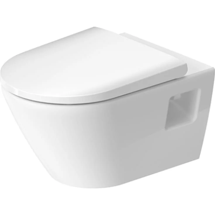 Duravit D-Neo vegghengt toalett, uten skyllekant, hvit | 45780900A1