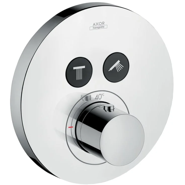Axor ShowerSelect Termostat, m/2 utløp, for innbygging, krom | 36723000 Axor ShowerSelect Termostat, m/2 utløp, for innbygging, krom | 36723000