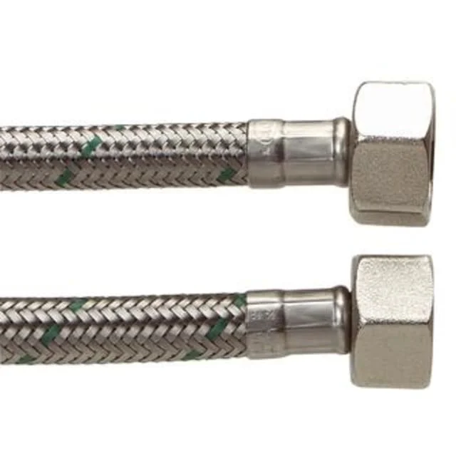 1/2" x 1/2" – 1500mm armert slange med rustfritt stål | 39000750701 1/2" x 1/2" – 1500mm armert slange med rustfritt stål | 39000750701