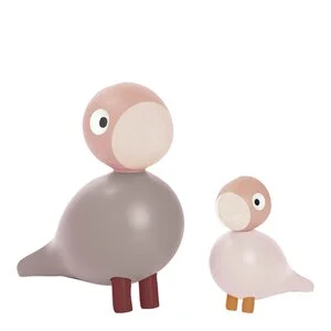 Liv & Lykke fuglepar 11 cm lys rosa v:5572155