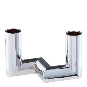 Matrix 2 armet lysestake 4,5 cm sølv v:9659912 Matrix 2 armet lysestake 4,5 cm sølv v:9659912
